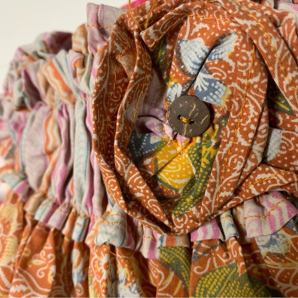 NWT Indonesia Made Mataram Rumah Batik Floral High Neck Summer Dress - Picture 3 of 10